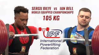 SERGII BILYI UKRAINE vs IAN BELL USA AT IPF EQUIPPED WORLDS 2023  105 KG [upl. by Yorled518]