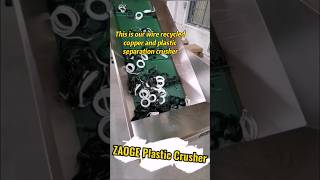 ZAOGE Copper Wire Separation CrusherwasteshredderplasticextruderpowercordPlastic crusher machine [upl. by Yejus]