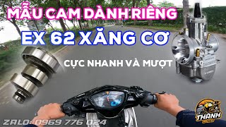 Test mẫu cam cho Ex 135 62zz dành riêng cho xăng cơ Mượt từng ống ga Thích hợp cho Pô Êm Đít Zin [upl. by Patric773]