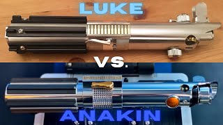 Luke Skywalker vs Anakin Skywalkers Lightsaber [upl. by Harret398]