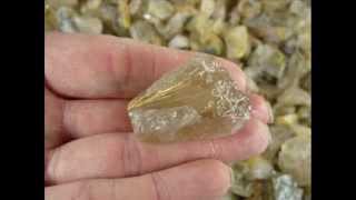 Rutile Quartz A Grade Rough  1 Pound Lot  Lapidary for Cabbing Tumbling rough quartz stones [upl. by Iruahs]