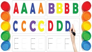 Abc Dotted Tracing English Alphabet Writing Preschool learning abc alphabets kidschohantv 148 [upl. by Shaum]