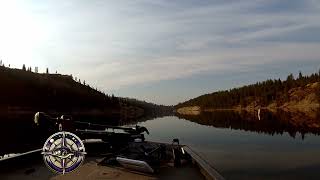 Lake Roosevelt Spokane Arm Gorgeous Early Morning Boat Ride From Porcupine Bay to Buoy 1 [upl. by Leid]