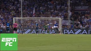 Sampdoria’s Fabio Quagliarella vies for goal of the year with backheel beauty  ESPN FC [upl. by Lednik]