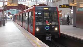 Full Journey On The DLR From Stratford To Canary Wharf Via Bow Church [upl. by Nnylanna854]