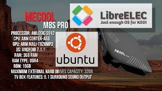 MECOOL M8S PRO Amlogic S912 Dual Boot LibreELEC and Linux Ubuntu [upl. by Niwled]