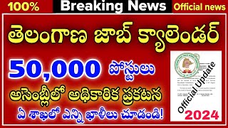 తెలంగాణ జాబ్ క్యాలెండర్ నేడే Telangana Jobs Calendar 2024TGPSC jobs Callender 2024TG job calendar [upl. by Dloreh]