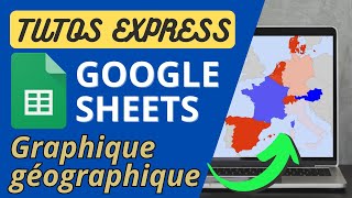 Tuto express Google Sheets  Comment créer un graphique en carte géographique [upl. by Parthenia694]