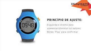 Como ajustar suas configuracões pessoais no ONrhythm 110 Geonaute  Exclusividade Decathlon [upl. by Brandt]