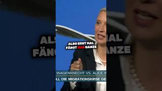 Alice Weidel und Sahra Wagenknecht zur Rückführung von Migranten WELTVideoTV [upl. by Alemap]