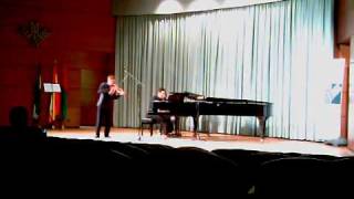 SAMUEL GARCÍA VIOLÍN Y RAÚL GARCÍA RUBIO PIANO CONSERVATORIO PROFESIONAL DE GRANADA [upl. by Unders]