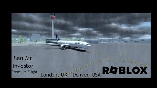 Flying SAN AIR on Roblox [upl. by Roddy]