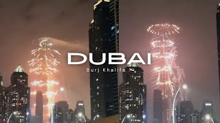 Dubai🇦🇪 New year 2024 Dubai travel vlog burj Khalifa welcome new year 4k video 💃💃🇳🇵🇦🇪 [upl. by Kurtzig]