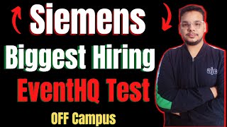 Siemens Biggest Hiring  OFF Campus Drive For 2024  2023  2022  2021 Batch  Fresher Jobs [upl. by Aiselad]