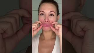 Easy antiaging rejuvenation massage for fuller plump lips [upl. by Eisiam]