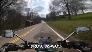 Ktm 890 Duke R clear exhaust sound twisty backroads ASMR [upl. by Ahseyk]