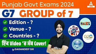 G7 Summit 2024  G7 Summit 2024 Current Affairs  MCQs By Gagan Sir [upl. by Nomit]