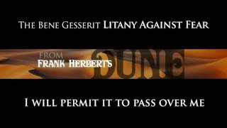 Litany Against Fear Musical Arrangement [upl. by Tannie]