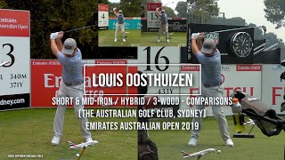 Louis Oosthuizen Golf Swings  ShortMid Iron Hybrid3Wood FO Emirates Australian Open Dec 2019 [upl. by Saerdna]