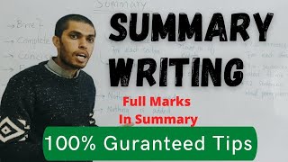 53Summary Writing  How to Write SummaryTips for summary writing [upl. by Baggett]