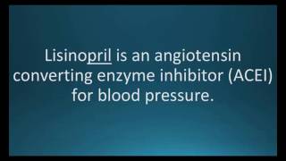 How to pronounce lisinopril Zestril Memorizing Pharmacology Flashcard [upl. by Farlay959]