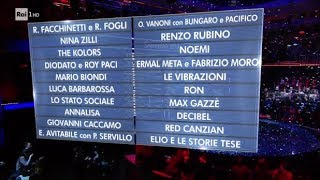 I 20 Campioni di Sanremo 2018 [upl. by Maguire]