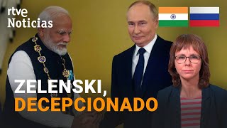 RUSIA MODI visita a PUTIN y le dice que la GUERRA con UCRANIA quotNO es la SOLUCIÓNquot  RTVE Noticias [upl. by Powe]