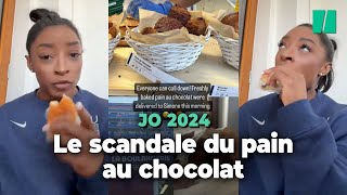 C’est bon Simone Biles a enfin pu goûter des vrais pains au chocolat français [upl. by Atworth]