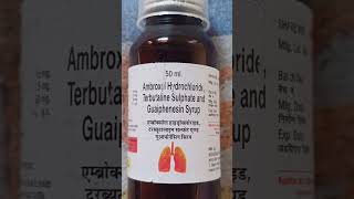 Ambroxol Hydrochloride Terbutaline Sulphate and Guaiphenesin Syrup Uses in Hindi [upl. by Hubing650]