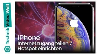 iPhone Internetzugang teilen  Hotspot einrichten [upl. by Ueihttam]