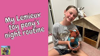 My lemieux toy pony’s night routine😱😱 [upl. by Allissa]