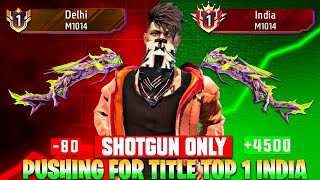 Pushing Top 1 In Shotgun M1014  Free Fire Solo Rank Pushing With Tips And Tricks  Ep11 [upl. by Akiehs622]