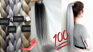 How to make an ombre drawstring ponytail Extension Ponytail [upl. by Prager306]