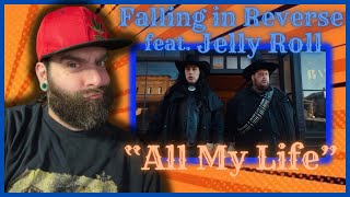 What did I watch quotAll My Lifequot Falling in Reverse Feat Jelly Roll REACTION [upl. by Aikahs]