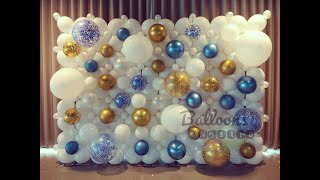 Balloon Wall setup  How to make Organic Balloon Wall  balloon backdrop [upl. by Aketal]