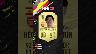 Lévolution FIFA dHéctor Bellerín  fifa ratingyourteams football arsenal [upl. by Wayolle998]