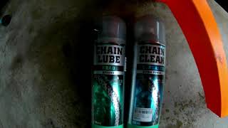 MOTOREX CHAIN CLEANERMOTOREX ROAD CHAIN LUBE [upl. by Neelloc]