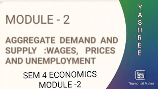 THE AGGREGATE SUPPLY CURVE  CLASSICAL amp KEYNESIAN  SEM 4 ECONOMICS MODULE 2PART  1 [upl. by Nivla]