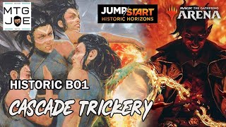 Cascade into Tibalts Trickery  Historic Bo1 Throes Trickery  MTG Arena [upl. by Neeron999]