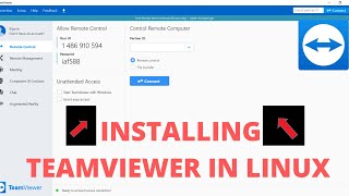 How to install teamviewer in linux [upl. by Nolana]