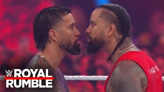 Jey and Jimmy Uso come facetoface in Royal Rumble Royal Rumble 2024 highlights [upl. by Correna]