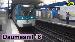 Métro de Paris Daumesnil  Ligne 8 RATP MF77 2014 [upl. by Garvey]