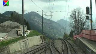 Führerstandsmitfahrt auf der VitznauRigiBahn von Rigi Kulm nach Vitznau [upl. by Enyawal92]