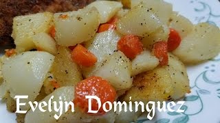 Papas y Zanahorias Salteadas con aderezo de ajo [upl. by Imas]