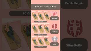 Pelvic Floor Exercise at Home🏠 pelvicfloorexercises weightloss loseweight workout bellyfat [upl. by Bella]