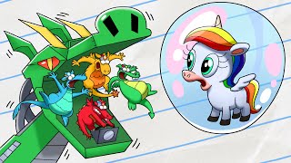 Save The Unicorn In A Bubble  Boy amp Dragon  NEW Short Cartoon SEASON 4 [upl. by Ardnassela896]