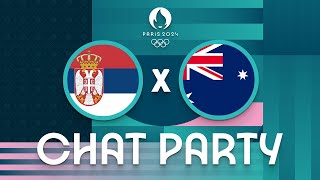 Serbia v Australia  Mens Olympic Basketball Tournament Paris 2024  Chat Party ⚡🏀 [upl. by Gruchot]