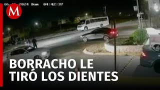 Hombre golpea brutalmente a vigilante de la tercera edad en Saltillo Coahuila [upl. by Arvind475]