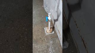 Compressed air pump to open the blocked sewer line [upl. by Ardnwahsal]