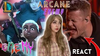 REACTING to Imagine Dragons amp JID  Enemy Official Music Video  Live At The Game Awards Arcane OST [upl. by Elsinore30]